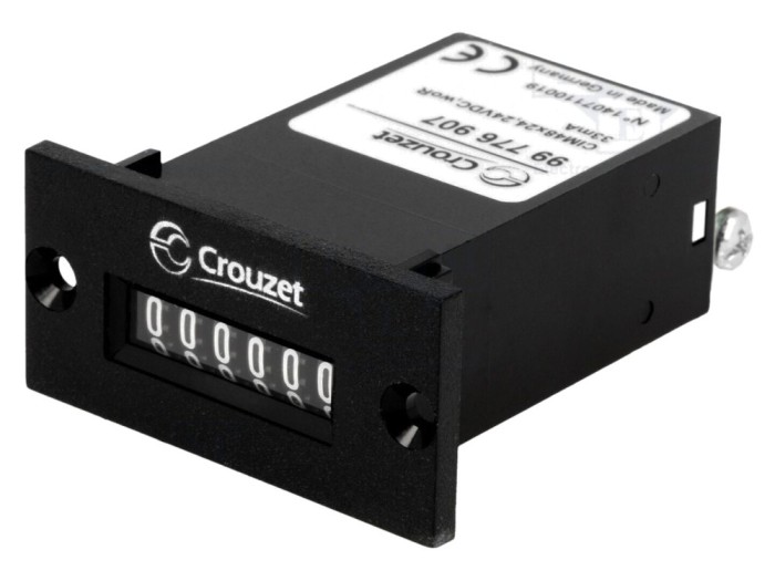 Contor impulsuri electromecanic 999999, 24V DC