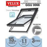 Fereastra mansarda Velux GGU 0068, poliuretan, 3 sticle, maner sus