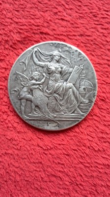 1924 Medalia stiintei Rouen Argint foto