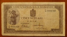 500 lei 1940-s...323-circ. foto