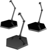 The Simple Stand Mini Nendoroid More for Mini Figures &amp; Models Black Hex Type 3-Pack
