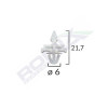 Clips Fixare Elemente Exterioare Pentru Mercedes 6X21.7Mm- Alb Set 10 Buc 135283 A15689-RMX