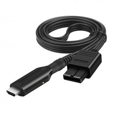 Cablu compatibil Nintendo N64 la HDMI, Active, 1M, Full HD, convertor analog la digital, mufa video si sunet audio, alimentare usb 5v, compatibilitate