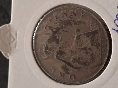 One penny 1922 foto