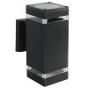 Lampa perete soclu e27 ip44 - negru, V-TAC