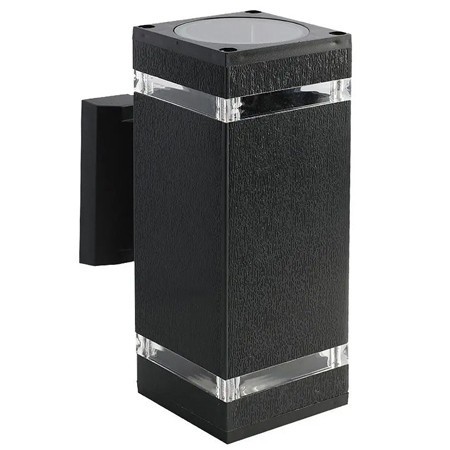 Lampa perete soclu e27 ip44 - negru