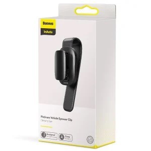 ORGANIZATOR auto Baseus Platinum Vehicle eyewear, poate fi utilizat pentru prindere ochelari sau cabluri, clips, negru &amp;quot;ACYJN-B01&amp;quot; - 6953156220119 foto