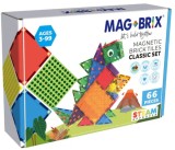 Cumpara ieftin Set magnetic de constructie, Magblox, Magbrix, 66 piese translucide