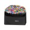Set de 168 markere colorate,1 varf rotund subtire,1 varf inclinat gros,geanta depozitare inclusa