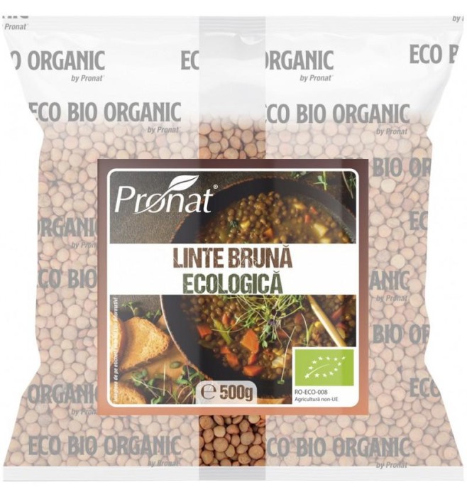 Linte Bruna Eco 500 grame Pronat