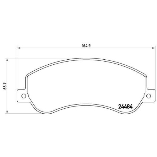 Placute frana Vw Amarok (2ha) 09.10-, Fata, BREMBO