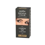 Vopsea de sprancene Crema Henna, Graphite, 1.1, Venita, 15ml