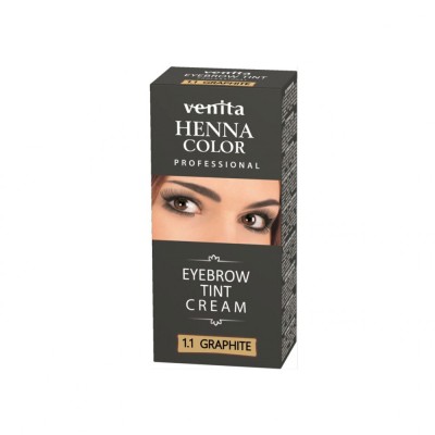 Vopsea de sprancene Crema Henna, Graphite, 1.1, Venita, 15ml foto