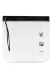 Cumpara ieftin Set genți cosmetice de călătorie, 20x20 cm, transparente, m&acirc;ner negru, 2 bucăți