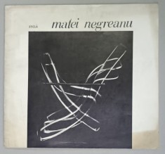 MATEI NEGREANU , STICLA , CATALOG DE EXPOZITIE , 1978
