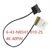 Cablu video LVDS Laptop Gaming, Gigabyte, AORUS 15G KC, 6-43-N85H1-010-2S, N850RC 4K EDP CABLE, 40 pini