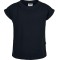 Tricou cu maneca scurta pentru fete Urban Classics Extended Shoulder Tee, negru, 122 128 - OUTLET