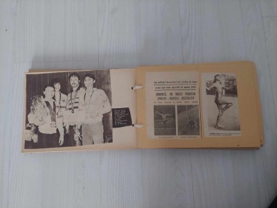 Album vechi cu sportivi-GIMNASTE-ARTICOLE SI FOTOGRAFII DIN ZIARE/REVISTE,Colect foto