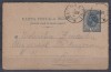 ROMANIA 1894 CP 39a CARTE POSTALA INCHISA SPIC DE GRAU CIRCULATA BUCURESTI LOCO, Stampilat
