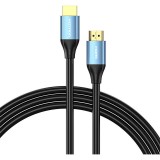 Cablu video Vention, HDMI(T) la HDMI(T), 1m, rezolutie maxima 4K la 60Hz/1080p la 60Hz, conectori auriti, cupru, invelis PVC, negru, &quot;ALHSF&quot; (timbru v
