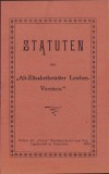 HST C686 Statuten des Alt-Elisabethstadter Leichen-Vereines 1901 Timișoara