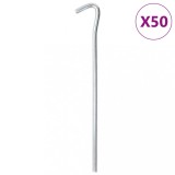 vidaXL Țăruși de cort, 50 buc., 23 cm, &Oslash;7 mm, oțel galvanizat