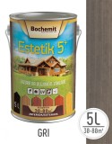 Lazura lemn Bochemit Estetik Clasic 5L, gri, protectie UV
