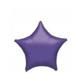 Balon Folie Metalizat Stea Mov- 45 cm