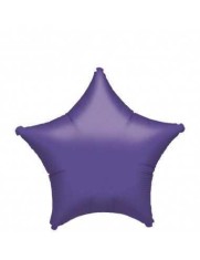 Balon Folie Metalizat Stea Mov- 45 cm foto