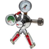 Druckminderer, Druckregler, Druckreduzierventil - CO2, Premium Micro Matic, 2-leitig
