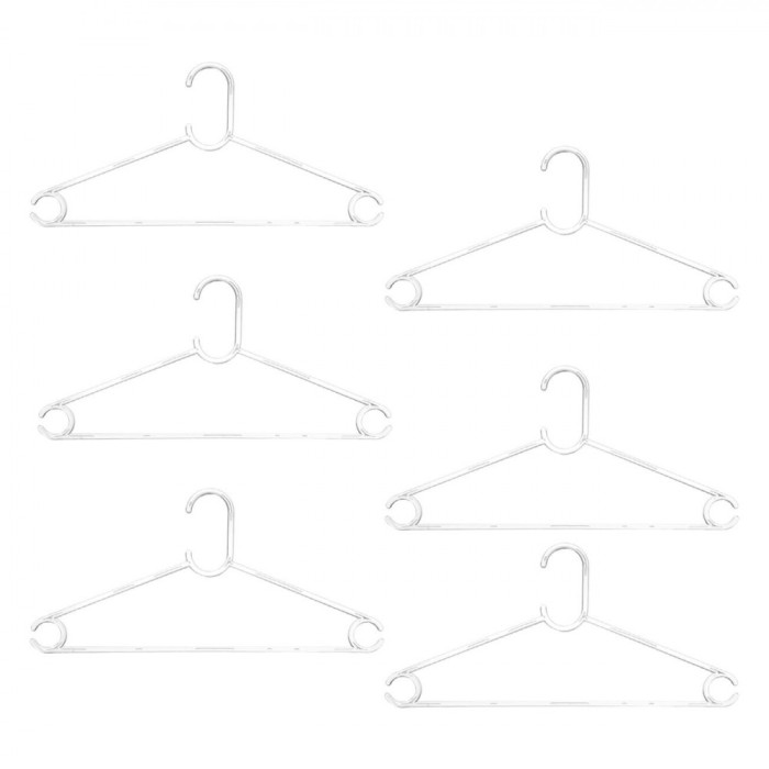 Set Umerașe Plastic Transparent, 42x20cm, 6 Bucăți