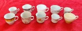 lot de 10 cescute canite vechi vintage pentru ceai cafea ciocolata