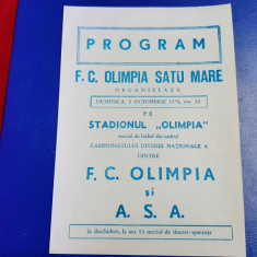 program Olimpia SM - ASA Tg. Mures