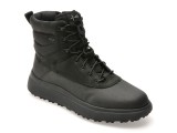 Ghete GEOX negre, U56FZD, din piele ecologica