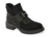 Ghete FLAVIA PASSINI negre, M69B, din piele intoarsa