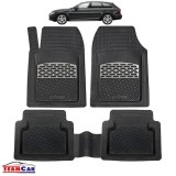 Audi A4 B8 Allroad Covorase Auto TeamCar&reg; Tip Tavita Compatibile (2009&ndash;2016) Silver, Cauciuc