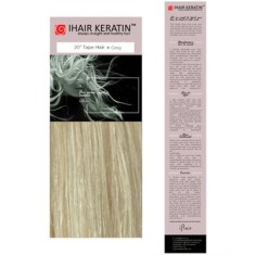 Extensii cu Banda Blond Gri Tape On Ihair Keratin