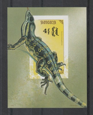 Mongolia 1991 - #582 Soparle NEDANTELATA - S/S 1v MNH foto