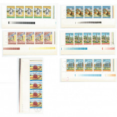 Romania, LP 962/1978, Industrie romaneasca, straif de 5 timbre, oblit.