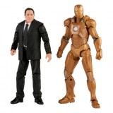 Marvel Legends Set 2 figurine articulate Happy Hogan &amp; Iron Man XXI (Iron Man 3) 15 cm, Hasbro