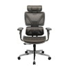 Scaun de birou ergonomic Performance, RONDI, cu spatar din plasa, suport lombar ajustabil, mecanism Synсhro, negru, Mesh