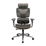 Scaun de birou ergonomic Performance, RONDI, cu spatar din plasa, suport lombar ajustabil, mecanism Synсhro, negru, Mesh