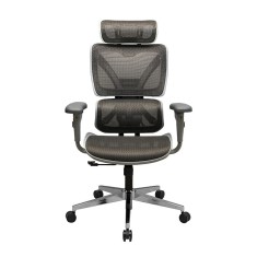 Scaun de birou ergonomic Performance, RONDI, cu spatar din plasa, suport lombar ajustabil, mecanism Synсhro, negru