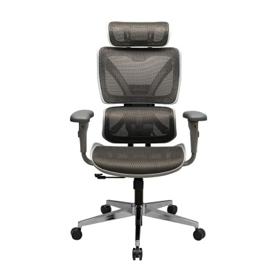 Scaun de birou ergonomic Performance, RONDI, cu spatar din plasa, suport lombar ajustabil, mecanism Synсhro, negru foto