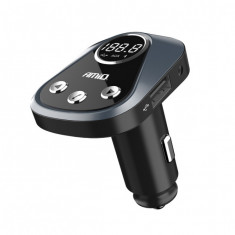 Modulator FM Bluetooth, USB 2.4A, AUX IN cu aplicatie pentru localizare vehicul