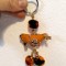DD - Suvenir din India inel pentru chei cu breloc pasare traditionala handmade