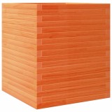 Cumpara ieftin Jardiniera gradina, maro ceruit, 60x60x68,5 cm, lemn masiv pin