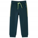 Pantaloni de trening pentru copii cu cordon verde mușchi 104, vidaXL