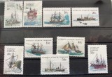 PC276 - Teritoriul Antarctic Australian (AAT) 1979 Vapoare/ Corabii, serie MNH, incomplet, 9v