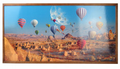 TABLOU CU CEAS INRAMAT 50X100 CM BALOON foto